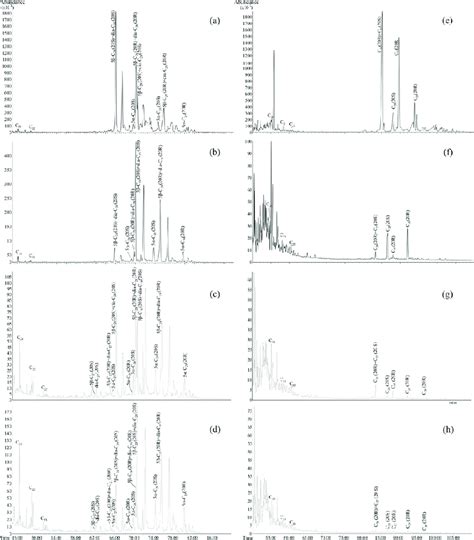 Mass Chromatograms Of M Z Showing The Distribution Of The