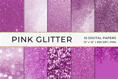 Pink Glitter Background Digital Paper Graphic By Jo Templates · Creative Fabrica