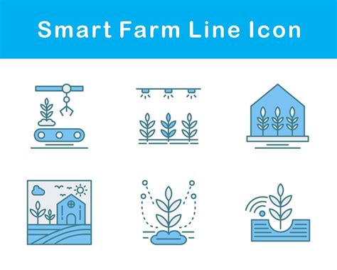 Smart Farm Vector Icon Set 21467142 Vector Art At Vecteezy