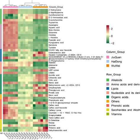 Clustering Heat Map Of The Top 50 Differential Metabolites Download