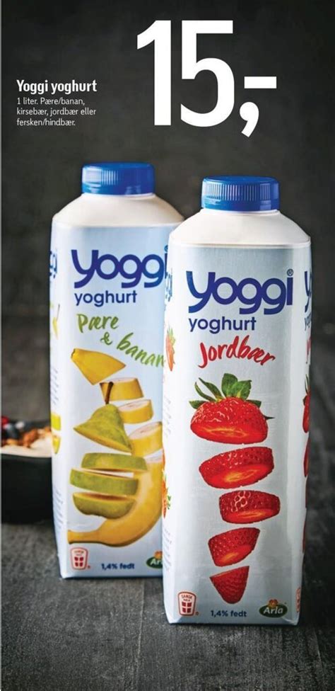 Yoggi yoghurt tilbud hos Føtex