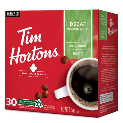 Tim Hortons Coffee | Decaf Coffee K-Cups - 30 Count | TimShop