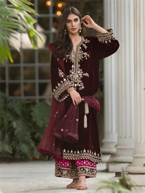 High Fashion Pakistan Misha Lakhani Fall Winter Velvet