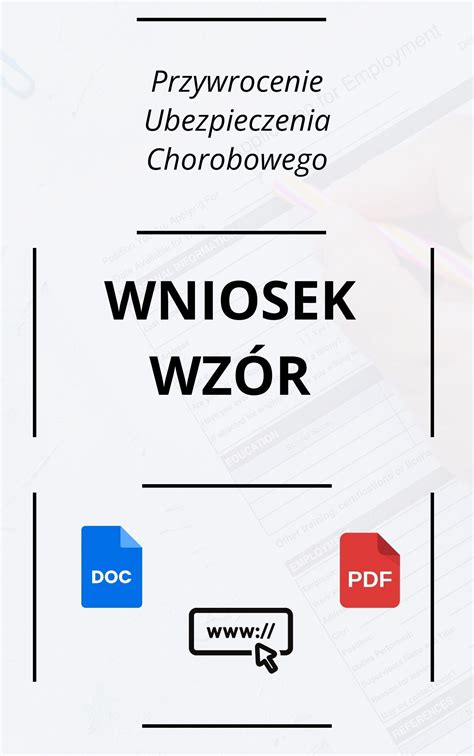 Wniosek O Przywrócenie Ubezpieczenia Chorobowego Wzór