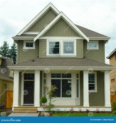 New Home House Exterior stock photo. Image of setting - 25410044