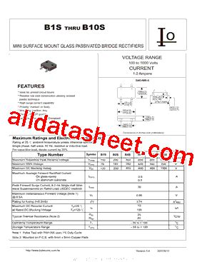 B1S Datasheet PDF Bytesonic Electronics Co Ltd