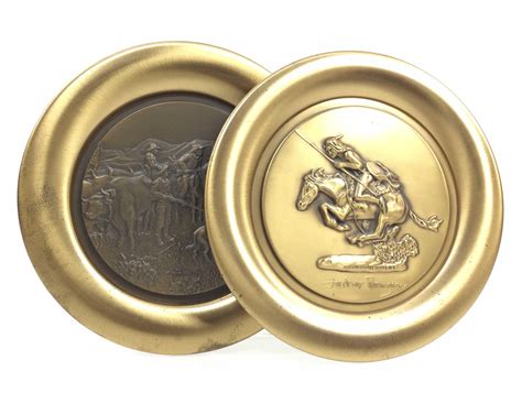 Lot - Vintage Bronze Collectors Plates