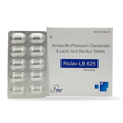 RICLAV LB 625 Tablets Elkos Healthcare Pvt Ltd