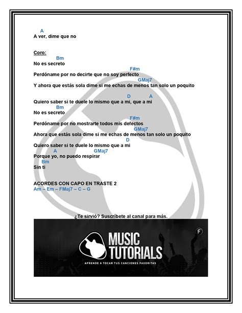 Manos De Tijera Camilo Letra Y Acordes By MUSICTUTORIALS Page 0003