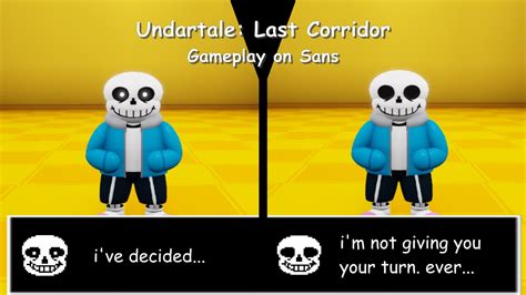 Undertale Last Corridor Gameplay On Sans Youtube