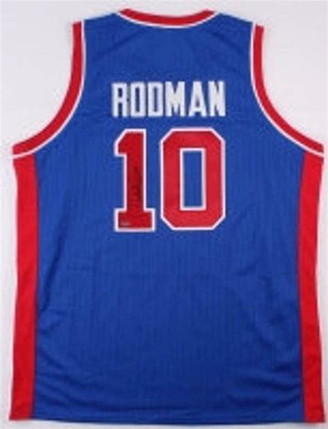 Dennis Rodman Signed Pistons Jersey (Schwartz COA ) 5xNBA Champ ...