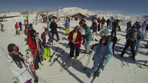 European ski school - Les 2 Alpes - Adult Ski Group Lessons - YouTube