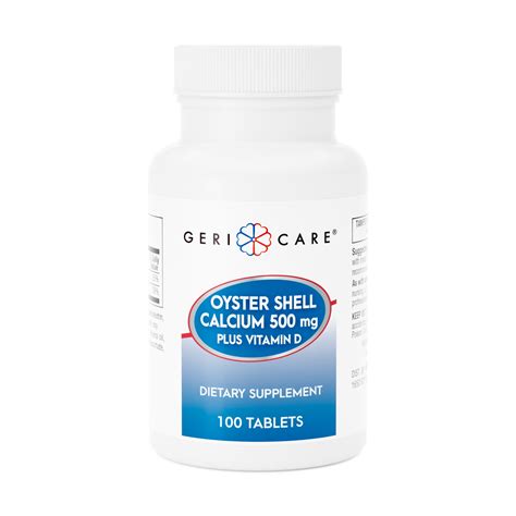 Gericare Oyster Shell Calcium And Vitamin D 100ct