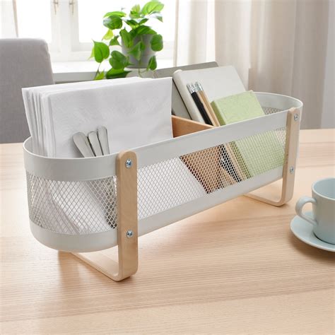 Risatorp Desk Organizer White 50x16x17 Cm 19 ¾x6 ¼x6 ¾ Ikea Ca