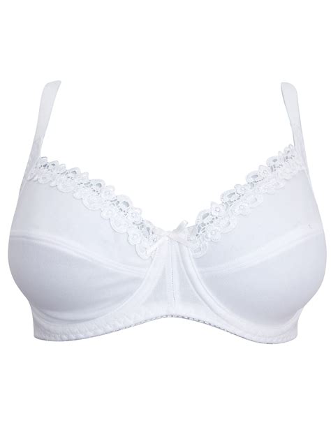 Naturana Naturana White Soft Cup Underwired Full Cup Bra Size 34