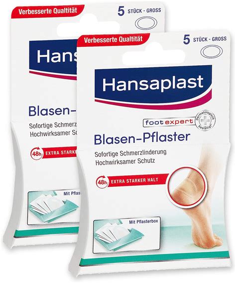 Hansaplast Blasenpflaster Gro Transparente Pflaster F R Sofortige