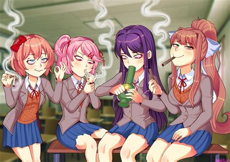 [found Fanart] Doki Doki Lit Club By Shadman R Ddlc