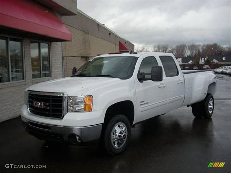 2010 Summit White Gmc Sierra 3500hd Slt Crew Cab 4x4 Dually 22990358