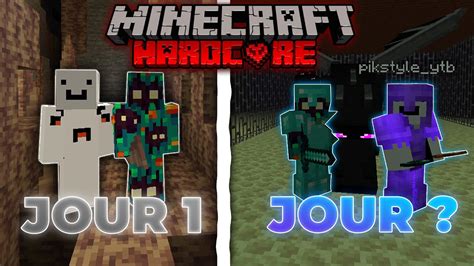 Survivre à DEUX sur MINECRAFT HARDCORE pendant 100 jours partie 1