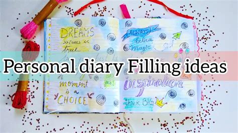 How To Fill A Diary Beautiful Diary Decoration Ideas Youtube