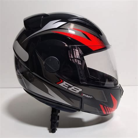 Capacete Articulado Masculino Ebf E Fast Vermelho Robocop Frete Gr Tis