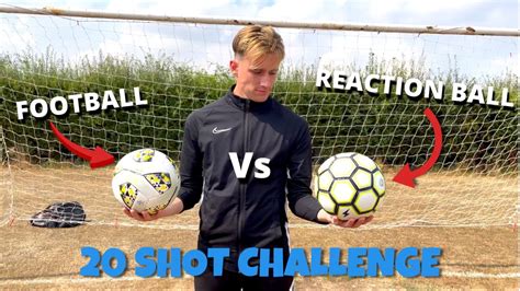 20 SHOTS Vs REACTION BALL CHALLENGE - YouTube