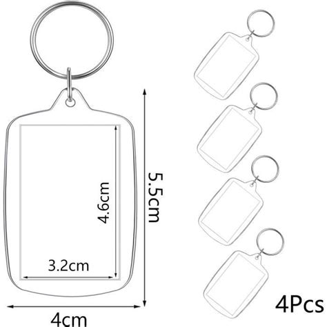 Porte Cl S Photo Pi Ces Porte Clef Photo Vierge En Acrylique Porte