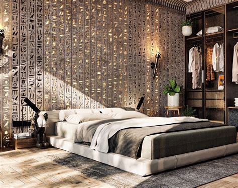 Artstation Modern Pharaonic Bedroom Design In Ancient Egyptian Style