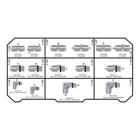 JIC Hydraulic Fittings Tower - Hose Box