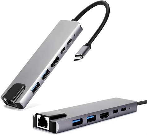 Hub Usb C Hdmi Xusb Rj Lan Pd Macbook M Adapter W