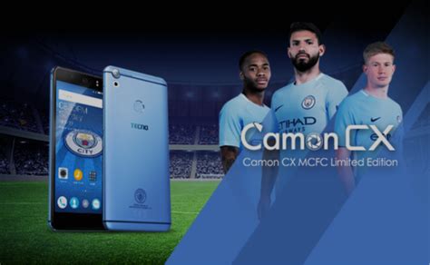 TECNO Mobile Unveils Camon CX Manchester City Limited Edition