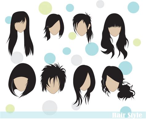 Vector Hairstyles Free Vectors And Graphics