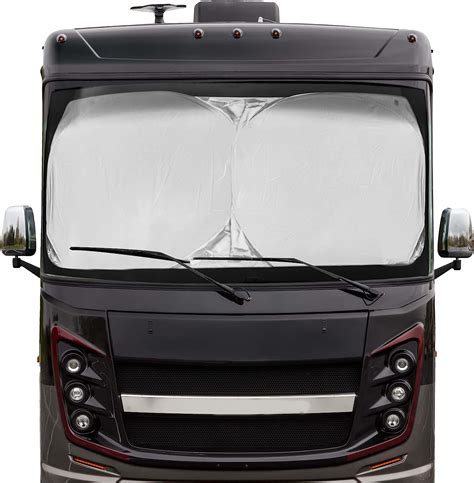 Econour Rv Bus Windshield Sunshade With Storage Pouch 240t Uv Reflective Nylon Keeps Your Rv