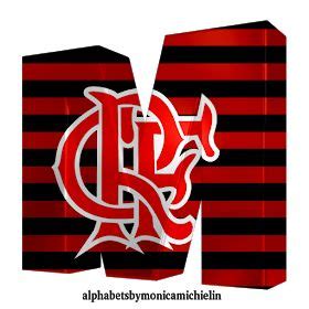 Alphabets By Monica Michielin Alfabeto Flamengo Vermelho Preto Logo