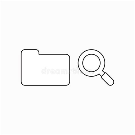 Review Folder Magnifying Glass Icon Stock Illustrations 73 Review Folder Magnifying Glass Icon