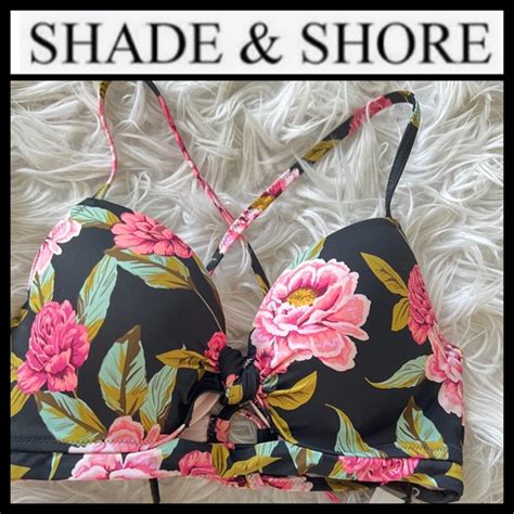 Shade Shore Swim Nwt Shade Shore Light Lift Floral Bikini Top