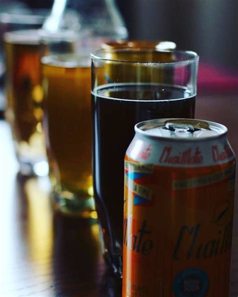 Three Different Types Of Drinks On A Table