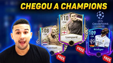 CHEGOU A CHAMPIONS LEAGUE NO FIFA MOBILE VÁRIOS JOGADORES E ICONS