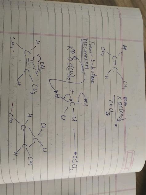 KOC CH3 2 Trans 2 Butene CHCI Which Of The Following Is The Correct