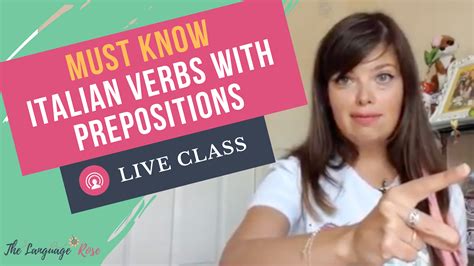 Italian verbs with prepositions: 10 must know verbs with their ...