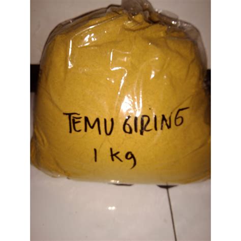 Jual Temu Giring Bubuk Kering Temu Kuning Gajah Dried Powder Curcuma