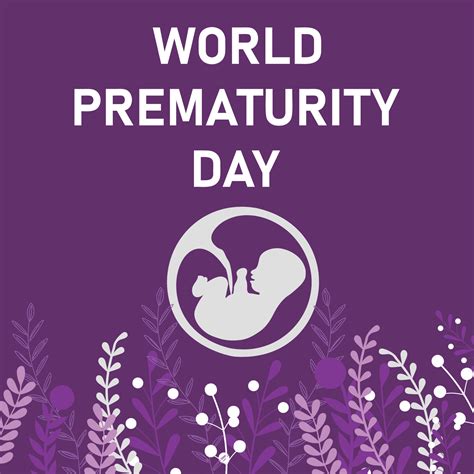 World Prematurity Day Poster 11754623 Vector Art At Vecteezy