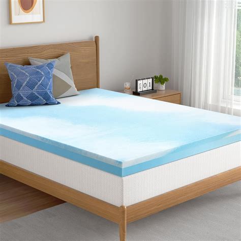 Bedstory Memory Foam Mattress Topper Full Size Inch Gel Swirl Memory