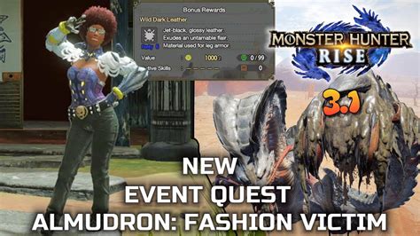 New Mh Rise Event Quest Almudron Fashion Victim Monster Hunter