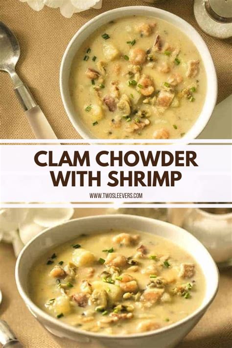 Instant Pot Clam Chowder With Shrimp Twosleevers