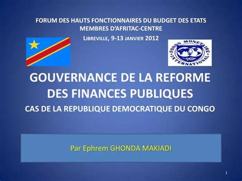 Ppt Gouvernance De La Reforme Des Finances Publiques Cas De La