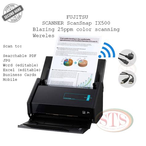 Jual Scanner Fujitsu Scansnap Ix Second Shopee Indonesia