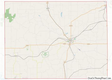 Map Of Monroe County Iowa Địa Ốc Thông Thái