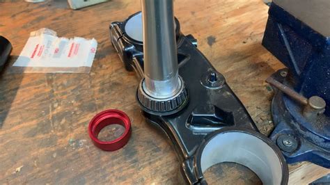 Replacing Dirt Bike Steering Stem Bearings CR250 The Easiest Way You