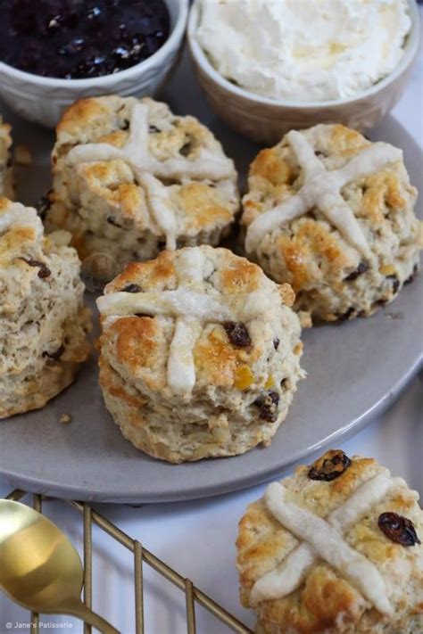 Hot Cross Scones Jane S Patisserie Easter Baking Janes Patisserie